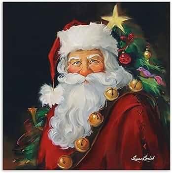 油絵 絵画【サンタの里】 油絵 絵画【サンタの里】